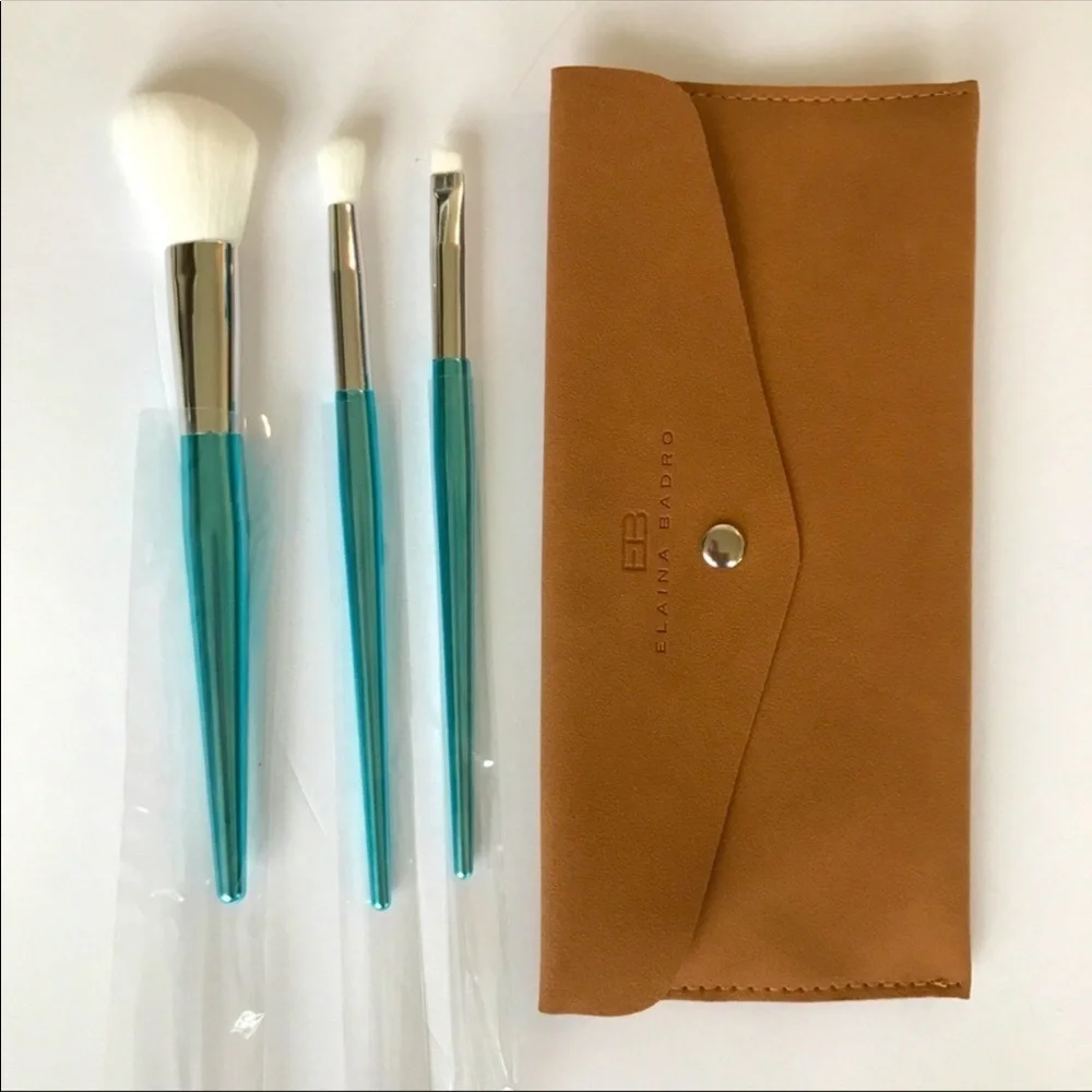 NWT Elaina Badro BabyBlues Set Makeup Brushes